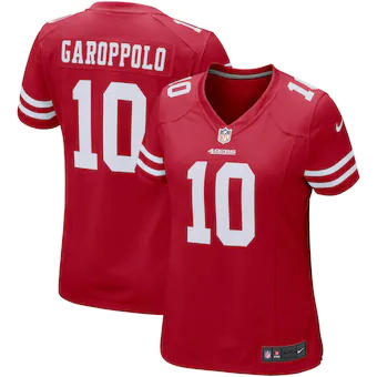 womens nike jimmy garoppolo scarlet san francisco 49ers gam